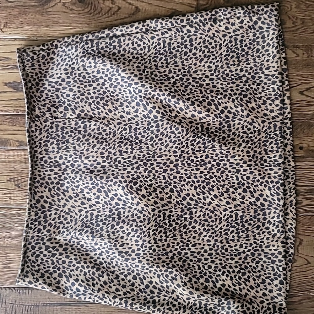 Vintage Leopard Print Mini Skirt